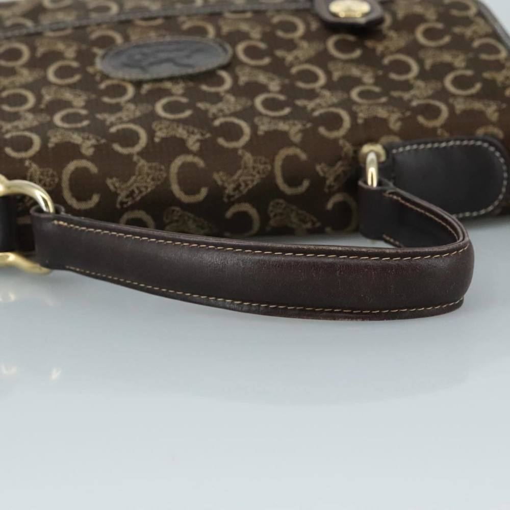 CELINE C Sulky Hand Bag Canvas Brown Auth 97779 - Picture 7 of 16